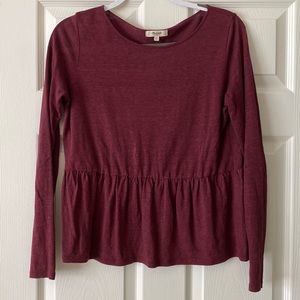 Madewell peplum top